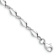 Rhodium Over 10k White Gold 5mm Polished Fancy Link Bracelet