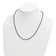 Sterling Silver Antiqued and Satin 2.5mm Twisted Box 20 inch Chain