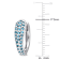 London Blue Topaz 10K White Gold Earrings 1.04ctw