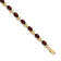 14k Yellow Gold Floral Diamond and Garnet Bracelet