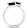 Red Garnet Bypass Ring In Sterling Silver 2.40ctw