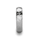 CHANDLER Domed Hammered Finish White Tungsten Ring 6mm