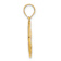 14k Yellow Gold Polished Unicorn Pendant