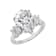 White Cubic Zirconia Platinum Over Sterling Silver Ring 10.92ctw