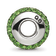 Sterling Silver Reflections Green Full Preciosa Crystal Bead