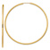 14k Yellow Gold 2 9/16" Polished Round Endless Hoop Earrings