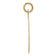 14k Yellow Gold Textured A Date To Remember Disc Charm