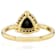 Black Spinel And White Diamond Band Ring In 18K Gold Over Sterling
Silver 1.74ctw