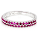 Lab-Created Ruby Stackable Band Ring In Sterling Silver