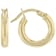 Polished Hoop Earrings In 18K Gold Over Sterling Silver 0.65 Inch