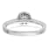 Rhodium Over 14K White Gold Eternal Promise Lab Grown Diamond Halo
Complete Ring 0.508ctw