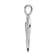 Rhodium Over 14k White Gold Diamond Heart Pendant