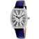 Christian Van Sant Women's Chic White Dial, Blue Leather Strap Watch