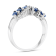 1.25ctw Sapphire and Diamond Ring in 14k White Gold