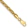 14K Yellow Gold 3.3mm Diamond-cut Semi-Solid Chain Bracelet
