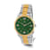 Charles Hubert Two-Tone Stainless Steel Green Dial Watch