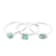 Barse Turquoise Stackable Band Ring In Sterling Silver Over Bronze