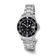 Ladies Charles Hubert Solid Stainless Steel Black Dial Watch