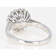 Round CZ Solitaire Statement Ring In Sterling Silver