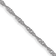 Rhodium Over 14k White Gold 1mm Solid Singapore 24 Inch Chain