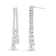 1.00 ctw diamond earrings in 14K White Gold
