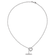 Rhodium Over 14K White Gold Lab Grown Diamond Heart Toggle Necklace