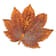 Iridescent Copper Dipped Full Moon Maple Leaf Pin Brooch