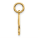 14K Yellow Gold Number 1 MOM Charm