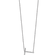 Rhodium Over 14k White Gold Sideways Diamond Initial T Pendant Cable
Link 18 Inch Necklace