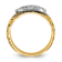 10K Two-Tone Yellow and White Gold Men's Textured and Enameled Masonic
Blue Lodge Ring