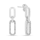 Rhodium Over Sterling Silver Lab Grown Diamond VS Drop Earrings