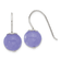 Sterling Silver Polished 10mm Periwinkle Jadeite Dangle Earrings