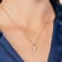 White Cubic Zirconia 14k Yellow Gold Pendant With Chain 2.00ctw