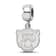 Sterling Silver Rhodium-plated LogoArt Baylor University Small Dangle Bead