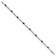 Rhodium Over 10k White Gold Diamond and Garnet Bracelet