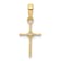 10k Yellow Gold Small Diamond Cross Pendant