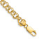 14k Yellow Gold Diamond-Cut 6.5mm Solid Double Link Charm Bracelet