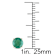 Emerald 10K Yellow Gold Earrings 1.6ctw