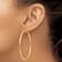 14k Yellow Gold Polished 2 3/8" Tube Hoop Earrings