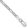 Rhodium Over 14k White Gold 2.5mm Figaro Link Bracelet, 7 Inches