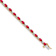 10k Yellow Gold and 10k White Gold Diamond and Ruby Bracelet
