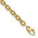 14k Yellow Gold Polished and Textured 5.02mm Cable Link Bracelet
