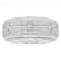 Robert Alton Men's White Diamond Step Edge 8mm Band Ring In Stainless
Steel 0.05ctw