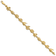 14k Yellow Gold Textured Fish Bracelet