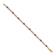 14k Yellow Gold and Rhodium Over 14k Yellow Gold Amethyst and Diamond Bracelet