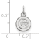 Rhodium Over Sterling Silver MLB Chicago Cubs LogoArt Circle Pendant