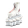GLIDER Pink and White Ice Skate Trinket Box