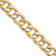 14k Yellow Gold and Rhodium Over 14k Yellow Gold 7.75mm Pavé Curb 20
Inch Chain