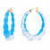 14K Yellow Gold Over Sterling Silver Acrylic and Hand Painted Enamel
Bamboo Illusion Hoops in Fiji
