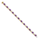 14K Two-tone Gold with Rhodium Over 14k Yellow Gold Amethyst and Diamond Bracelet